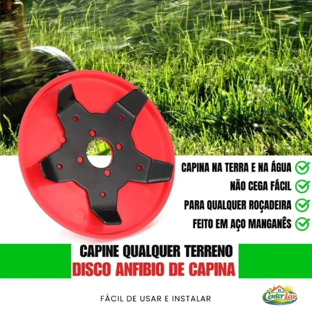 Disco Anfíbio de Capina - Água, Terra e Pedregulho [PAGUE 1 E LEVE 2 DISCOS]🔥Queima de Estoque🔥