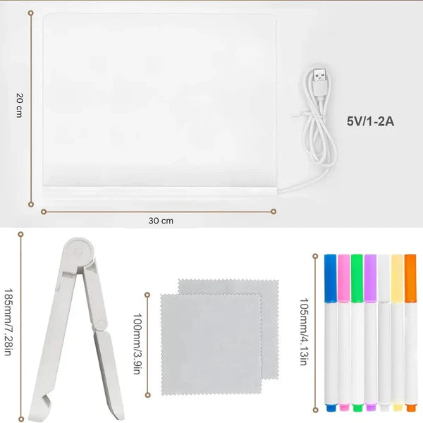 MagicBoard: O Quadro Mágico de Desenhos de Led - Kit Completo +BRINDE